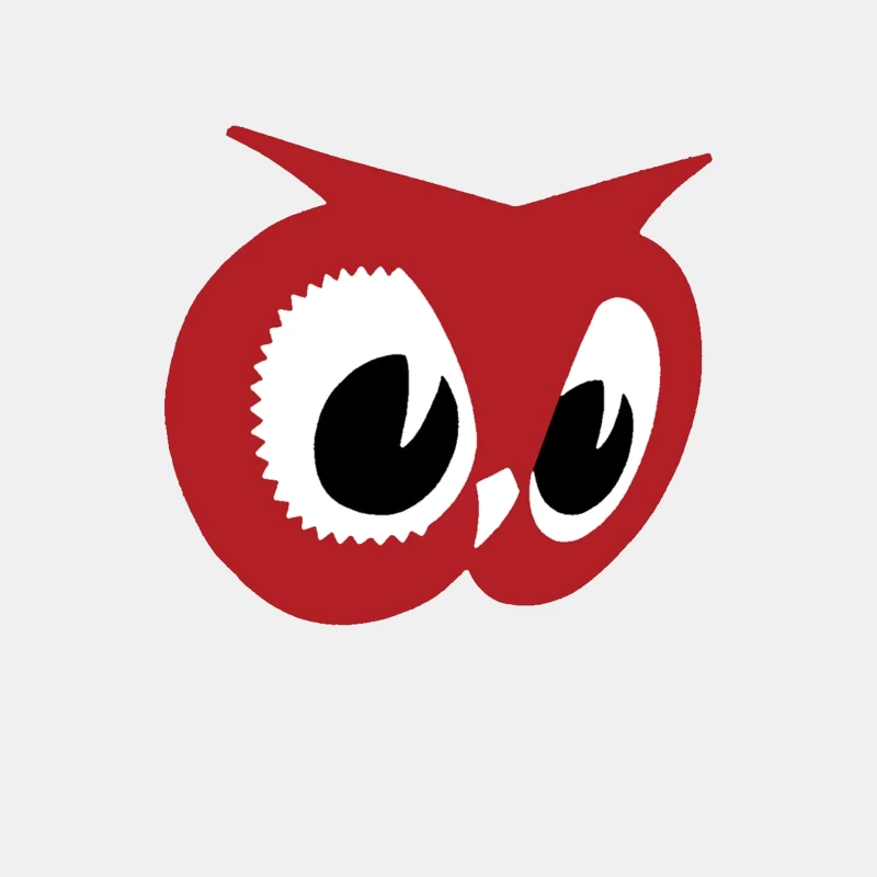 Red Owl Minimalist Logo Design Male Tank Top