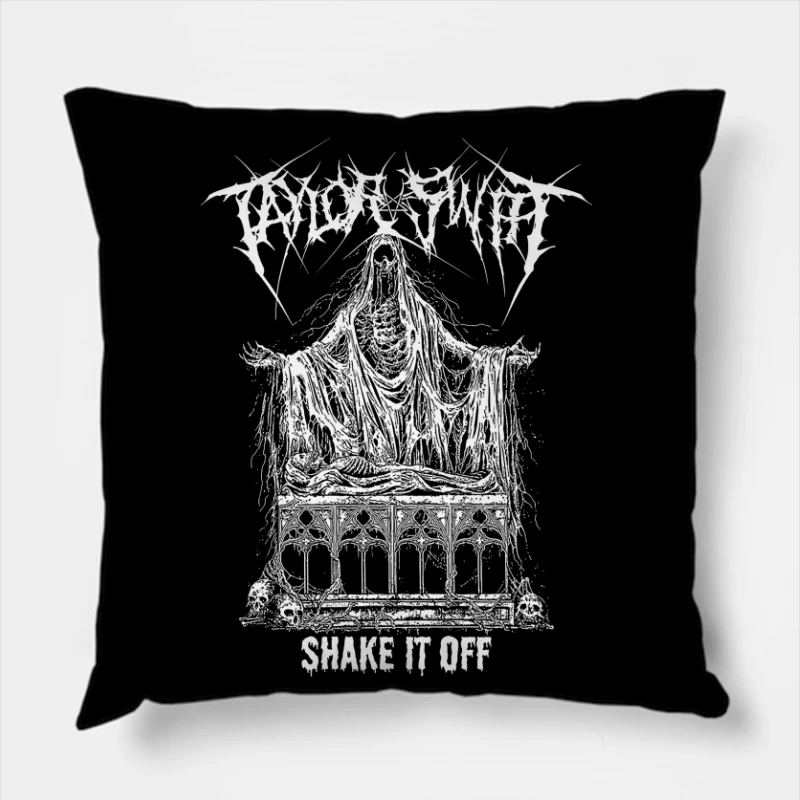 Taylor Swift Metal Shake It Off Throw Pillow