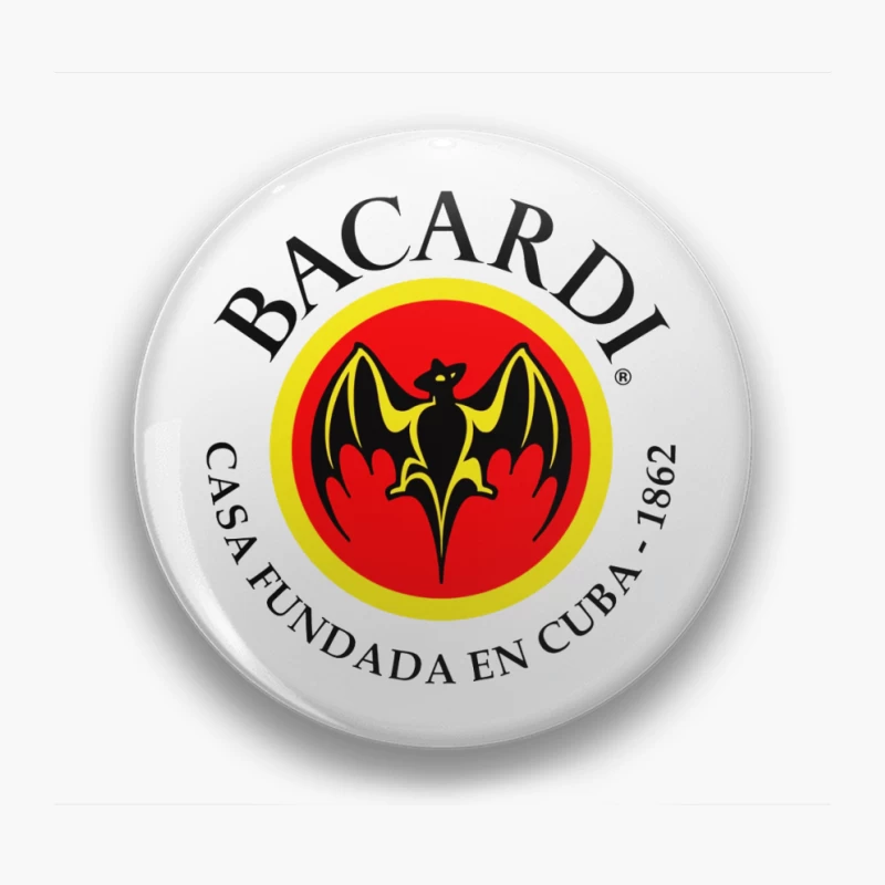 Bacardi Rum's Historic Cuban Bat Logo Pin