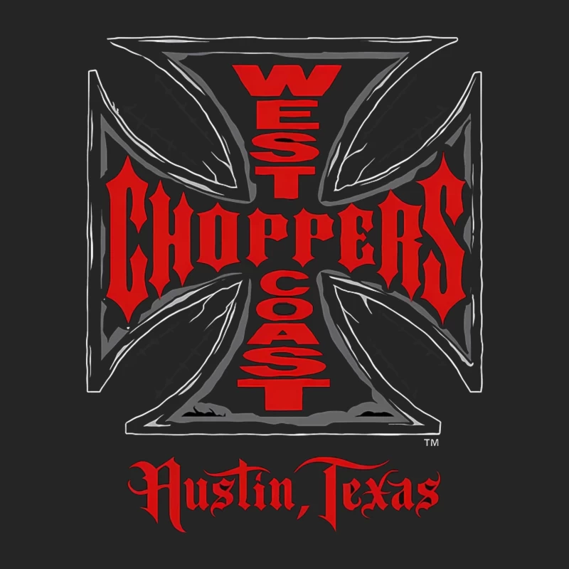 West Coast Choppers Austin Texas Custom Motorcycle Logo Female Pullover Sweatshirt