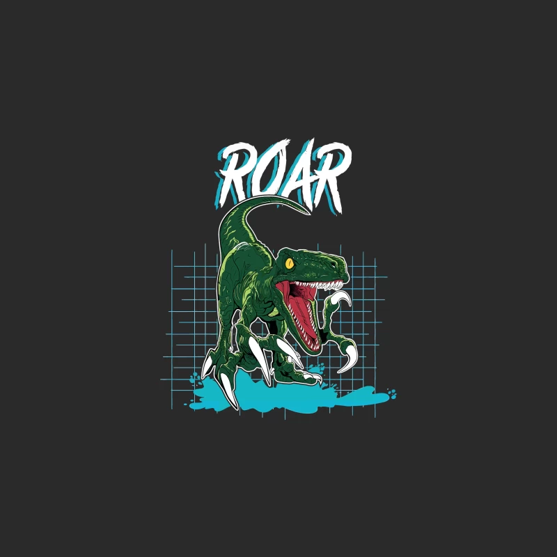 Velociraptor Roar: Neo-Retro Power Baseball Cap