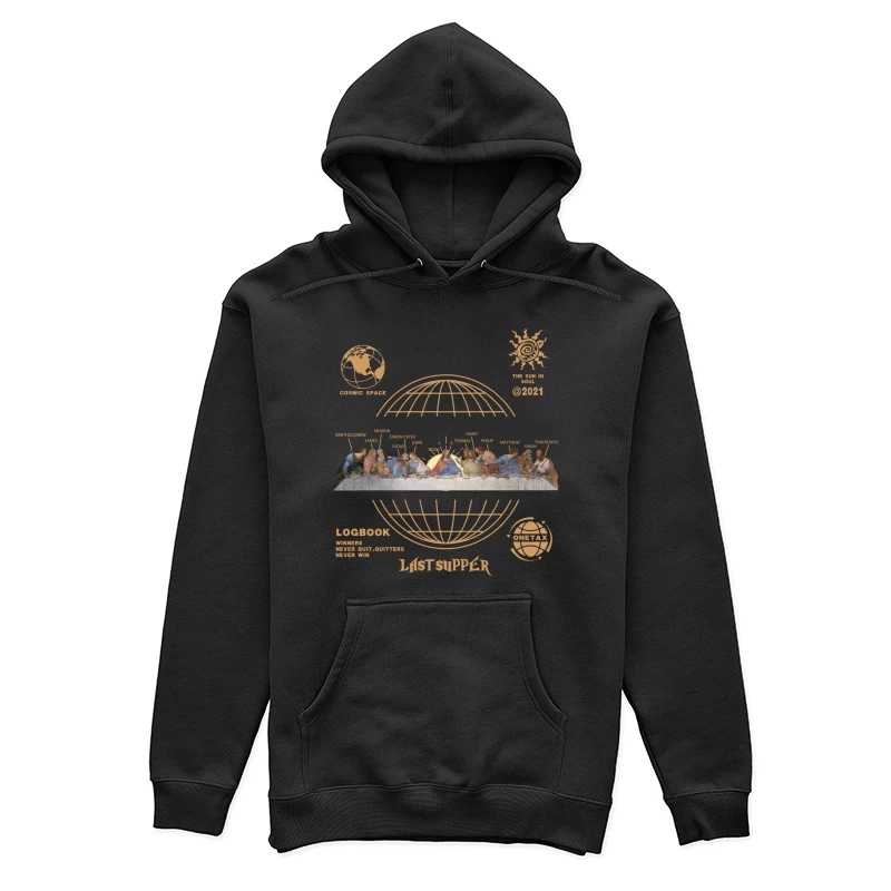 Das letzte Abendmahl im Weltraum Damen Pullover Hoodie