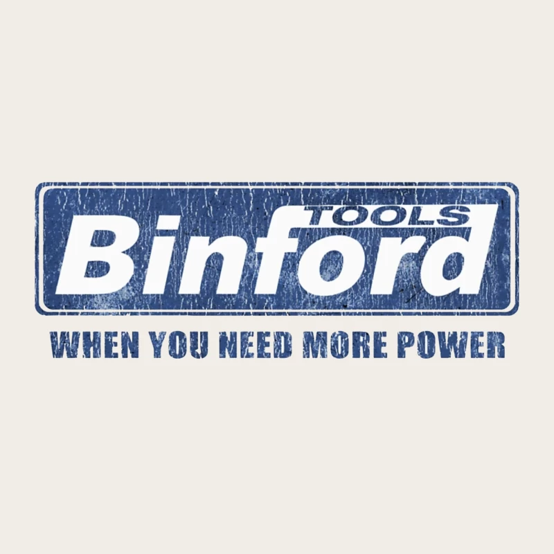 Vintage Binford Tools Power Equipment Logo with Slogan Bucket Hat