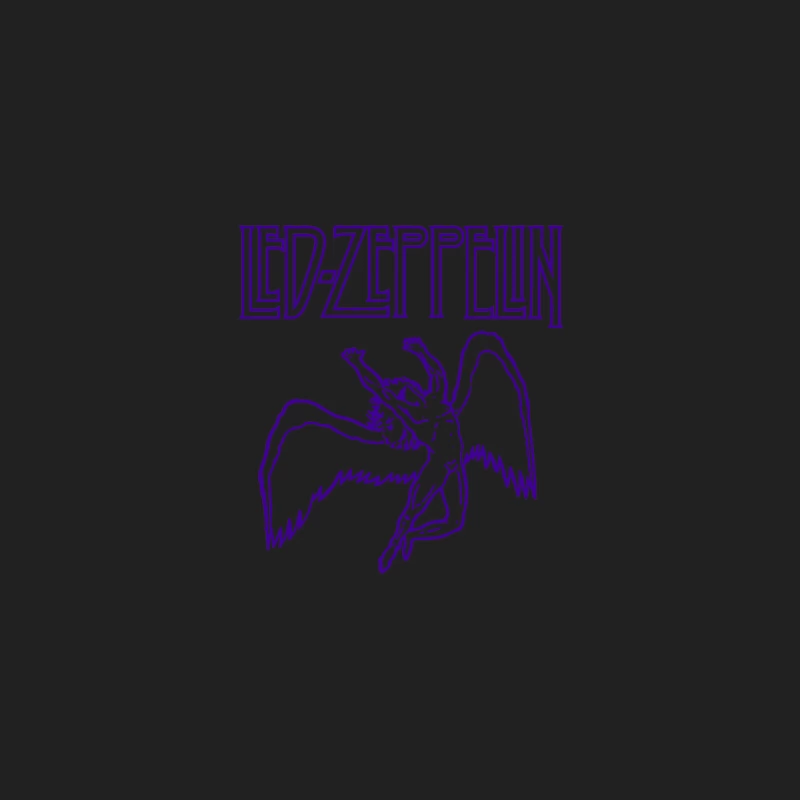 Led Zeppelin Classic Rock Band Purple Winged Logo Bucket Hat