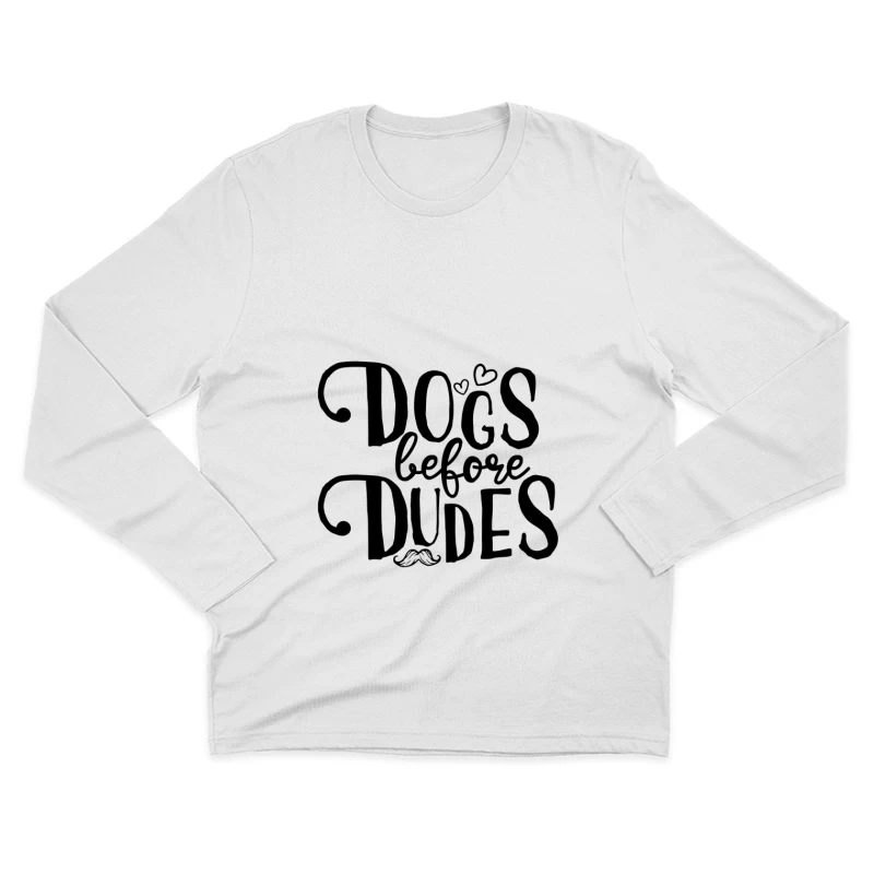 Silhouette de Main Délicate Homme Manches Longues T-Shirt