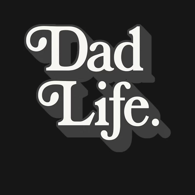 Dad Life - retro style fatherhood typography apparel Mouse Pad