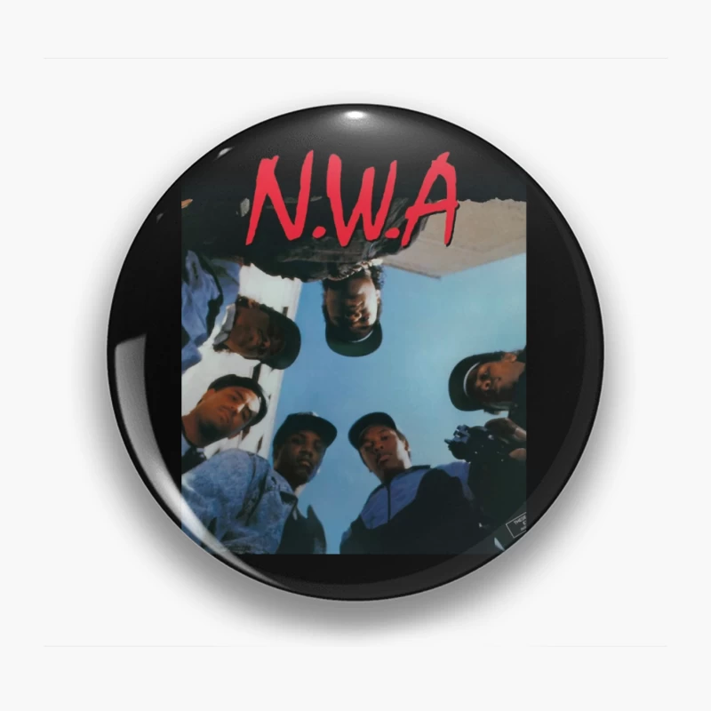 N.W.A Group Circle Low-Angle Photo Against Blue Sky Pin