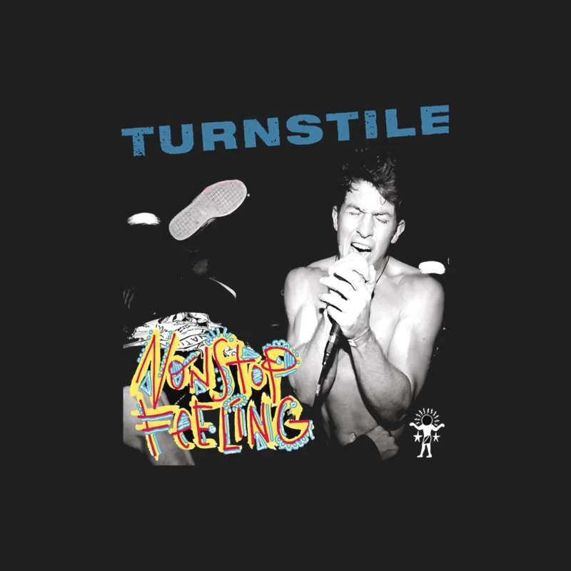 Turnstile: Nonstop Feeling Album Cover with Graffiti Art Male Tank Top