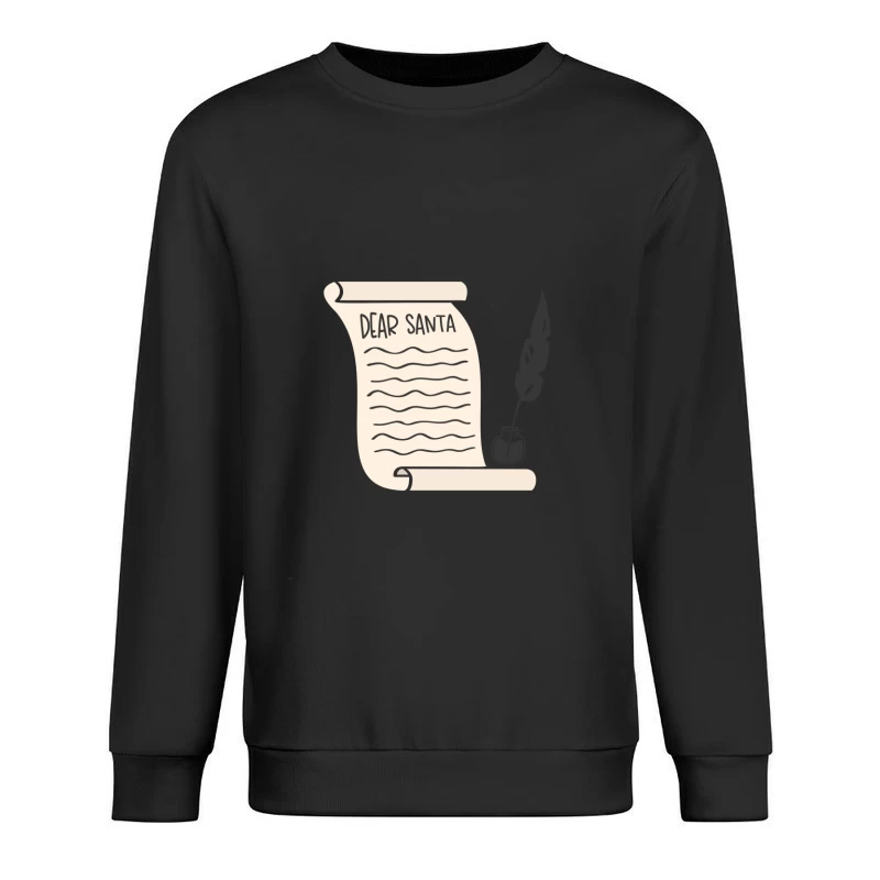 Lettre à Santa avec encre et parchemin Homme Sweat-shirt à enfiler