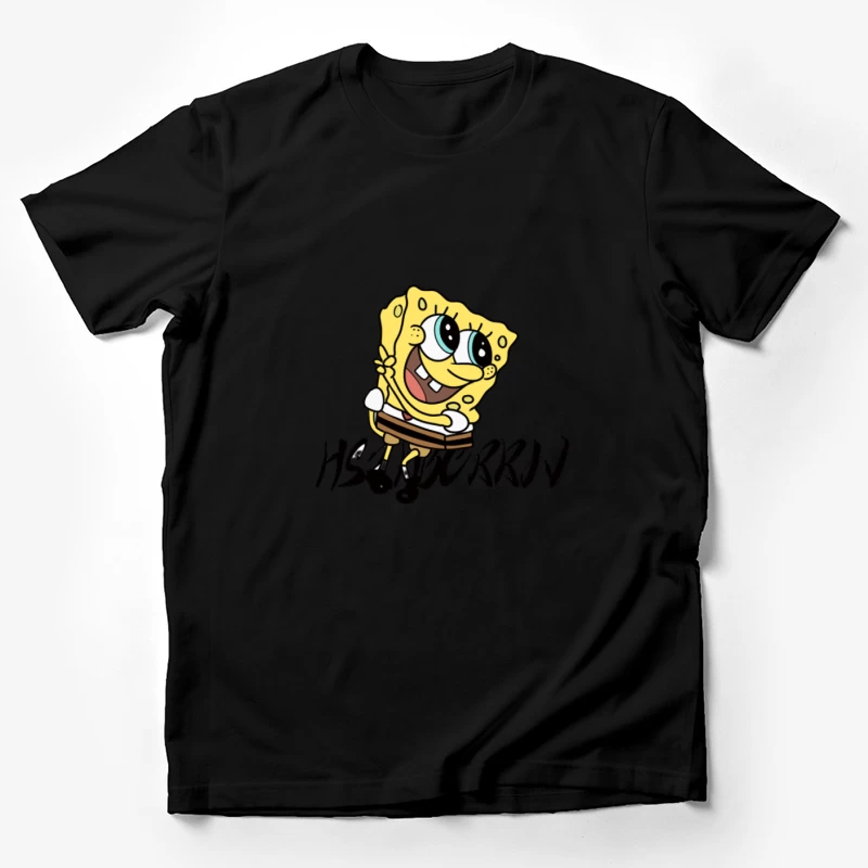 Personnage joyeux de dessin animé jaune Homme T-Shirt