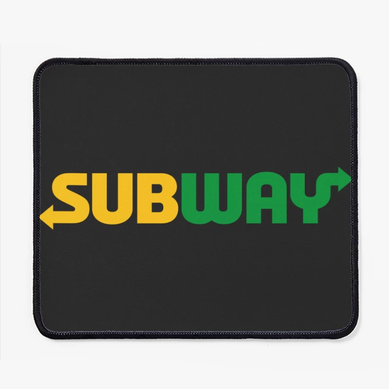 Subway Restaurant Logo Design Mouse Pad