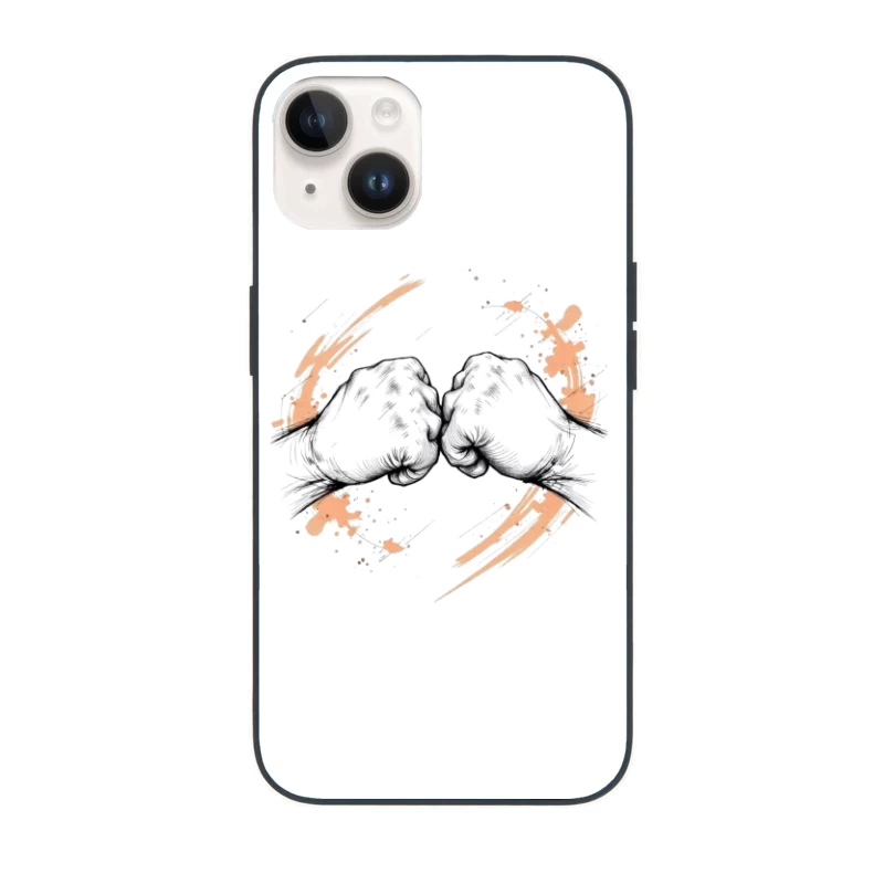 Fist Bump: A Symbolic Gesture of Unity and Solidarity iPhone Case