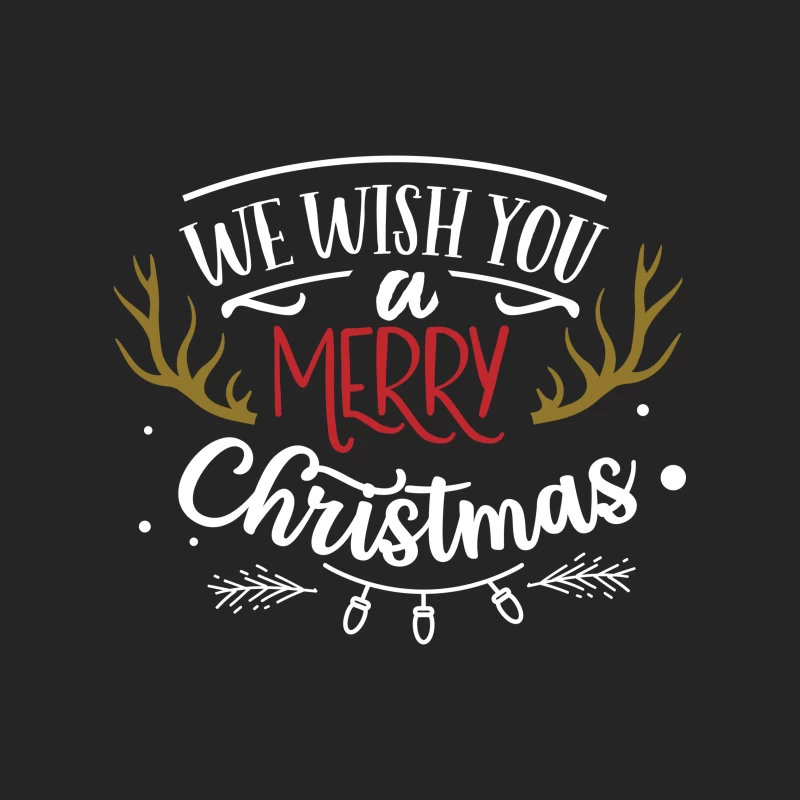 Vœux de Noël joyeux avec bois de cerf Homme Sweat-shirt à enfiler
