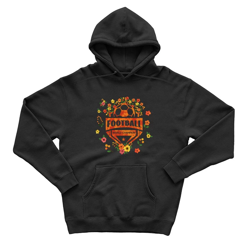 Fußball-Weltmeister mit Blumenmuster Herren Pullover Hoodie