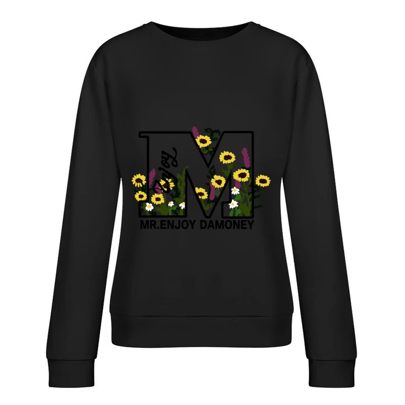 Blumenwiese mit Sonnenblumen Damen Pullover Sweatshirt