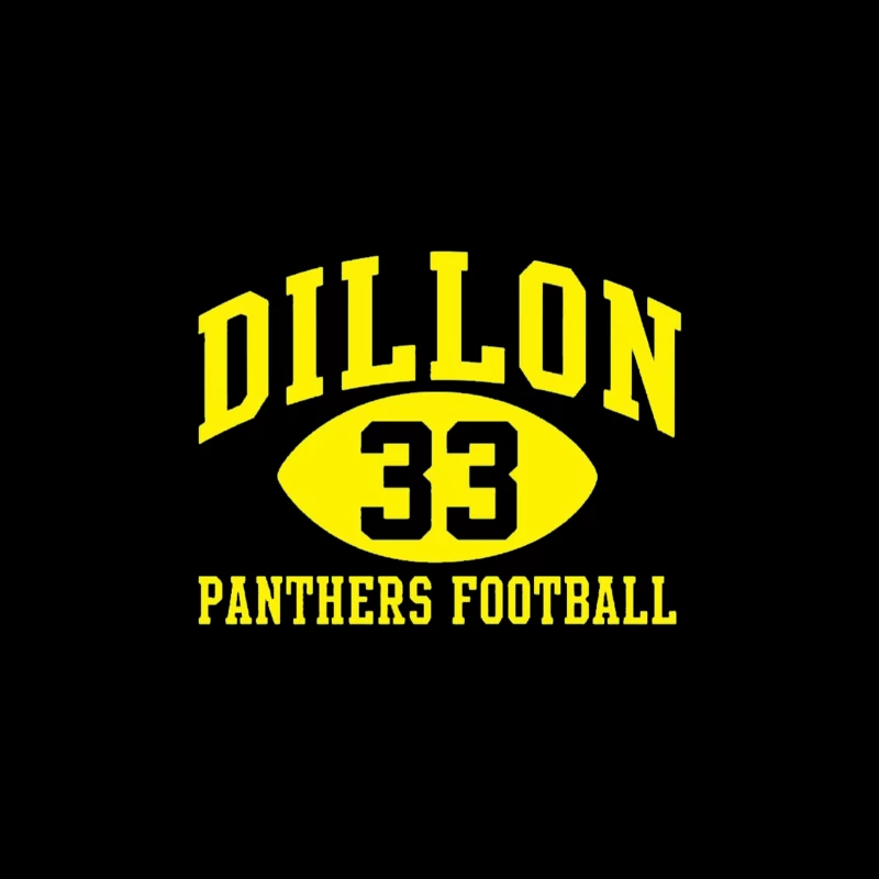 Dillon High Panthers Football 2006 Throw Pillow