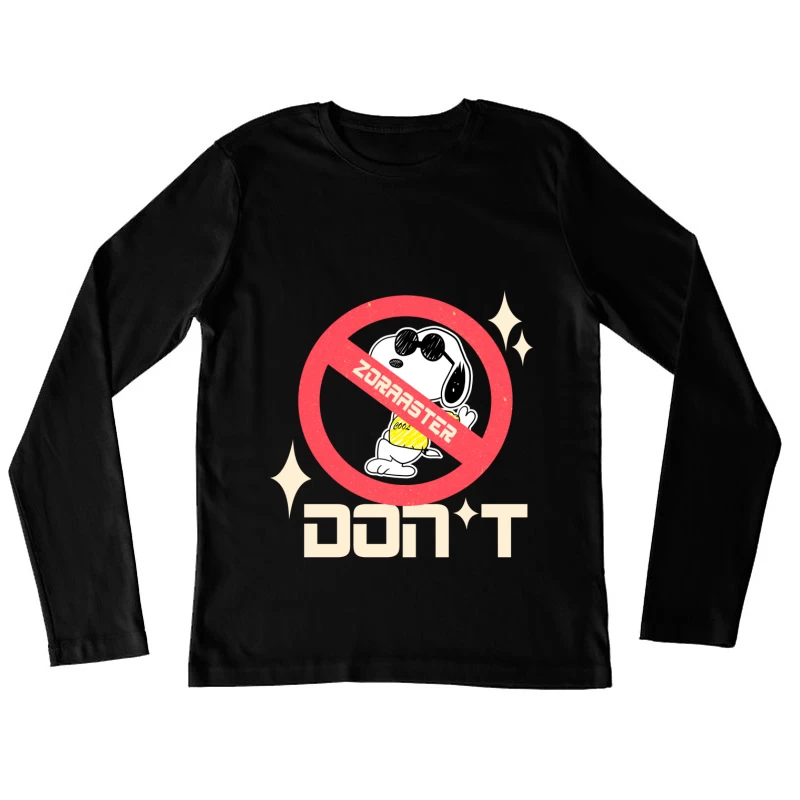 Protest gegen Zoraaster Maskottchen Damen Langarm T-Shirt