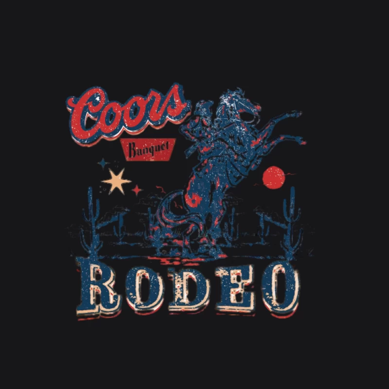 Design Coors Rodeo avec Cowboy et Cheval Homme Sweat à capuche