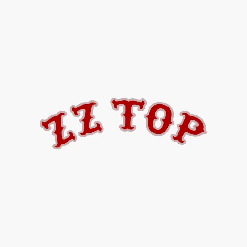 ZZ Top Red Retro Band ZZ Top Red Cotton Tote Bag
