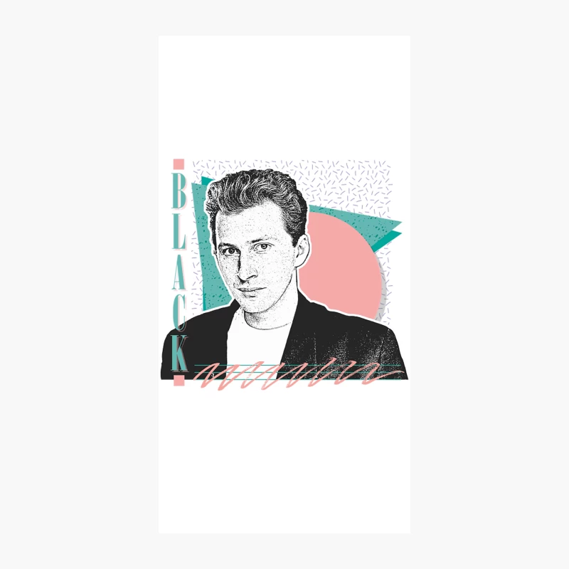 Black   Retro 80s Design iPhone Case