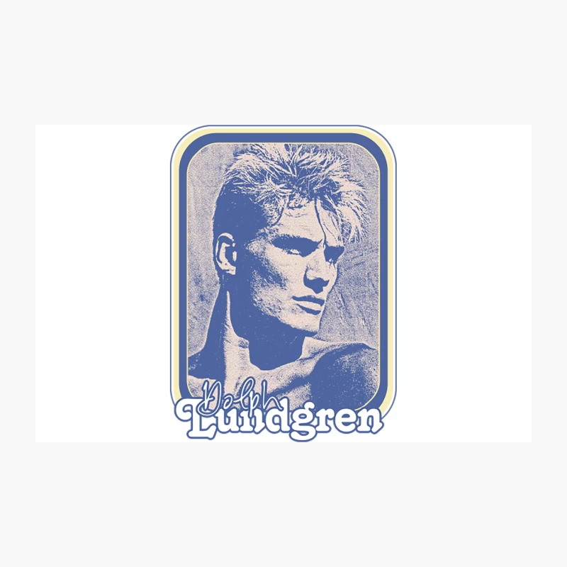 Dolph Lundgren  80s Retro Fan Design Travel Mug