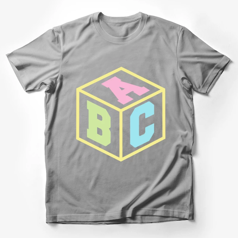 Cube d'alphabet coloré Homme T-Shirt