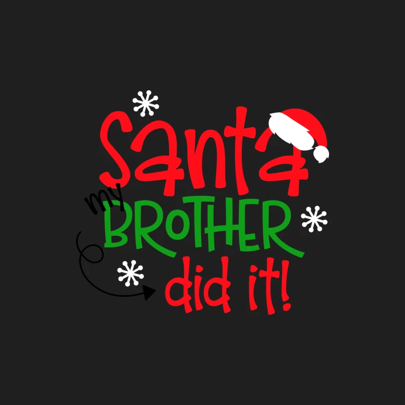 Message humoristique de Noël avec Santa et frère Homme Débardeur