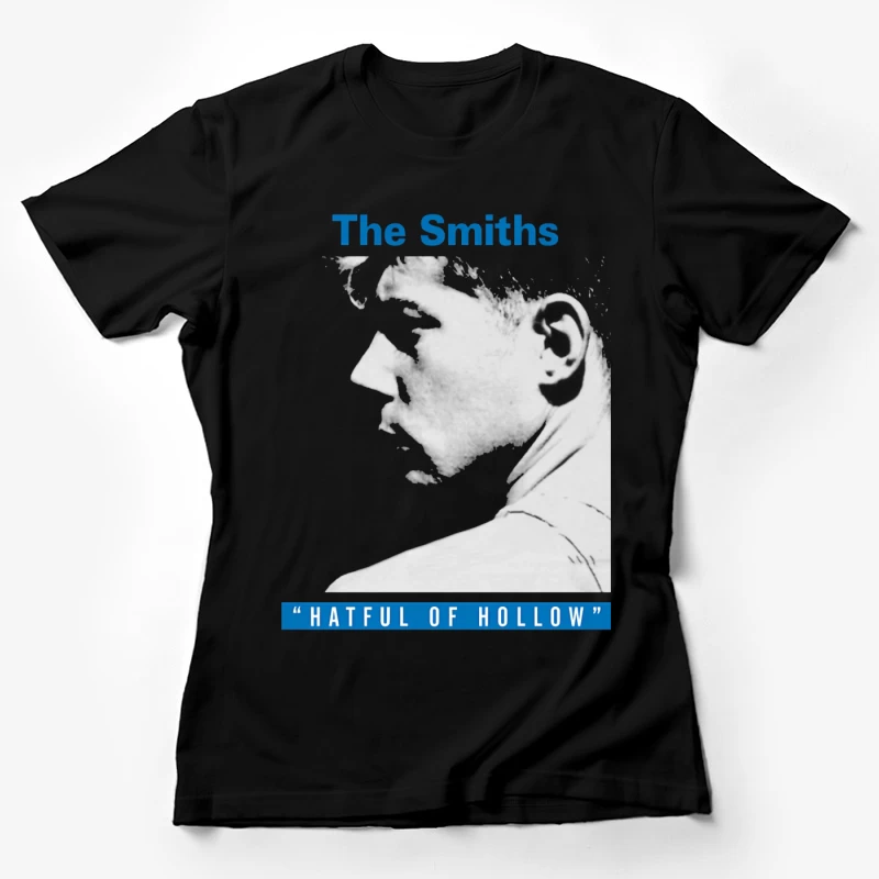 The Smiths 'Hatful of Hollow' Album Cover Art in Black and White Female T-Shirt