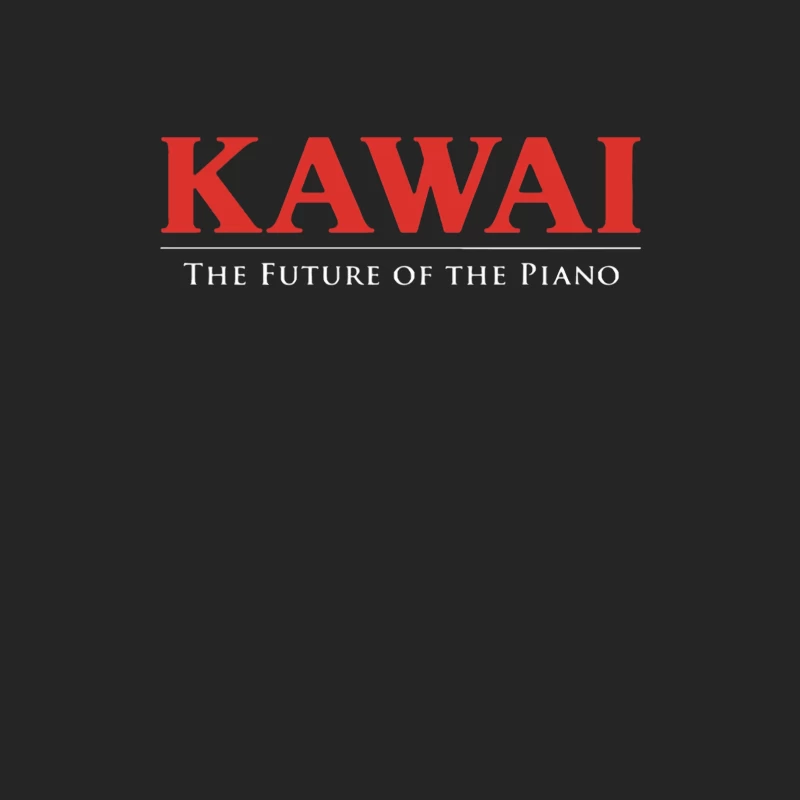 Kawai Piano Brand Logo with Slogan "The Future of the Piano" Male Pullover Sweatshirt