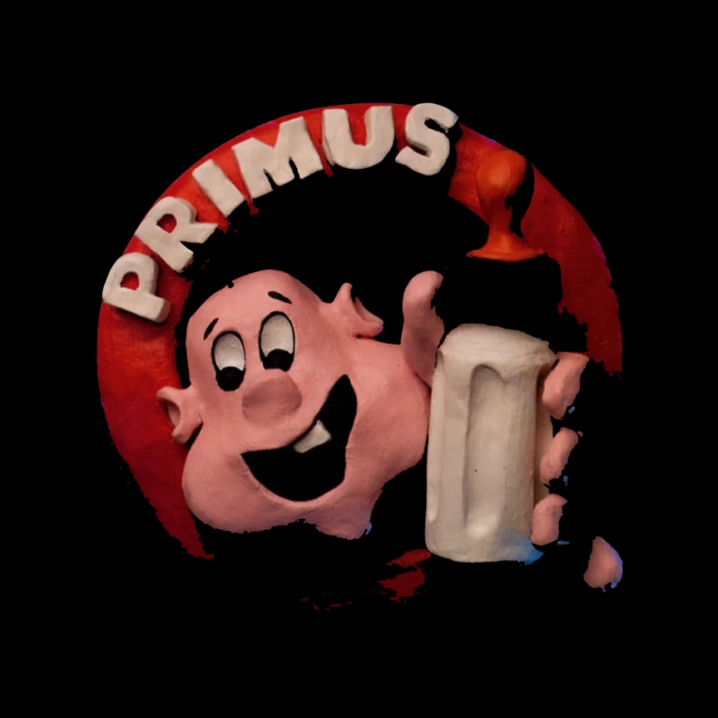 Vintage Primus Beer Mascot with Beer Mug Pin