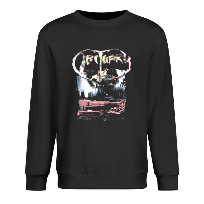 Obituary World Demise Male Pullover Sweatshirt