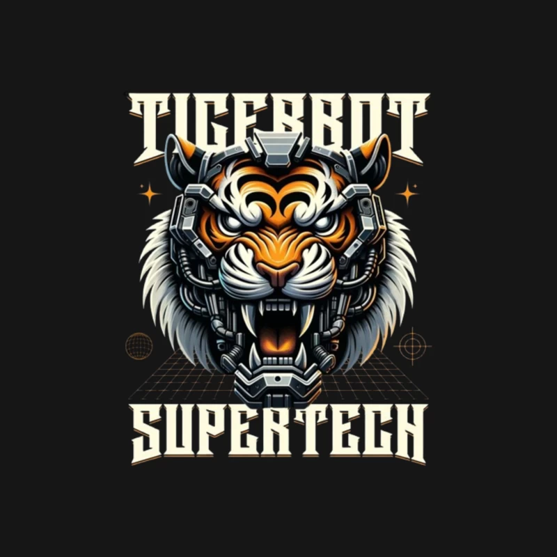 Cybernetic Tiger Head with Futuristic Tech Enhancement Male Long Sleeve T-Shirt