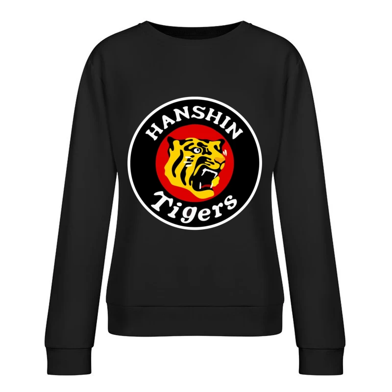 Hanshin Tigers Japanese Baseball Team Logo Female Pullover Sweatshirt