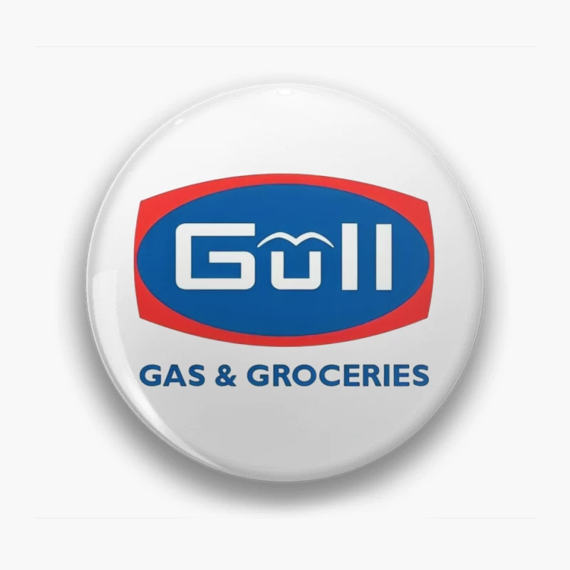 Gull Gas Station and Grocery Store Brand Logo Pin