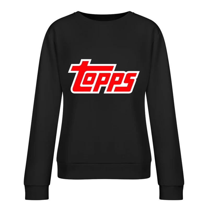 Topps Baseball Vintage Style Female Pullover Sweatshirt