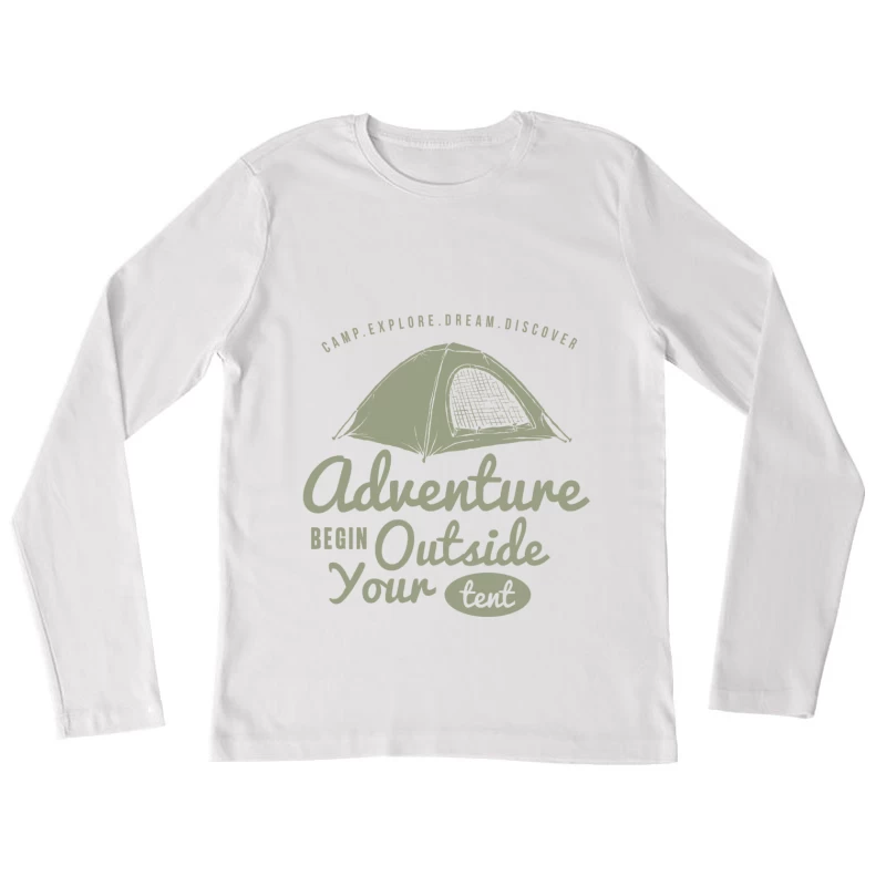 Aventure en Plein Air: Explorez et Découvrez Femme Manches Longues T-Shirt