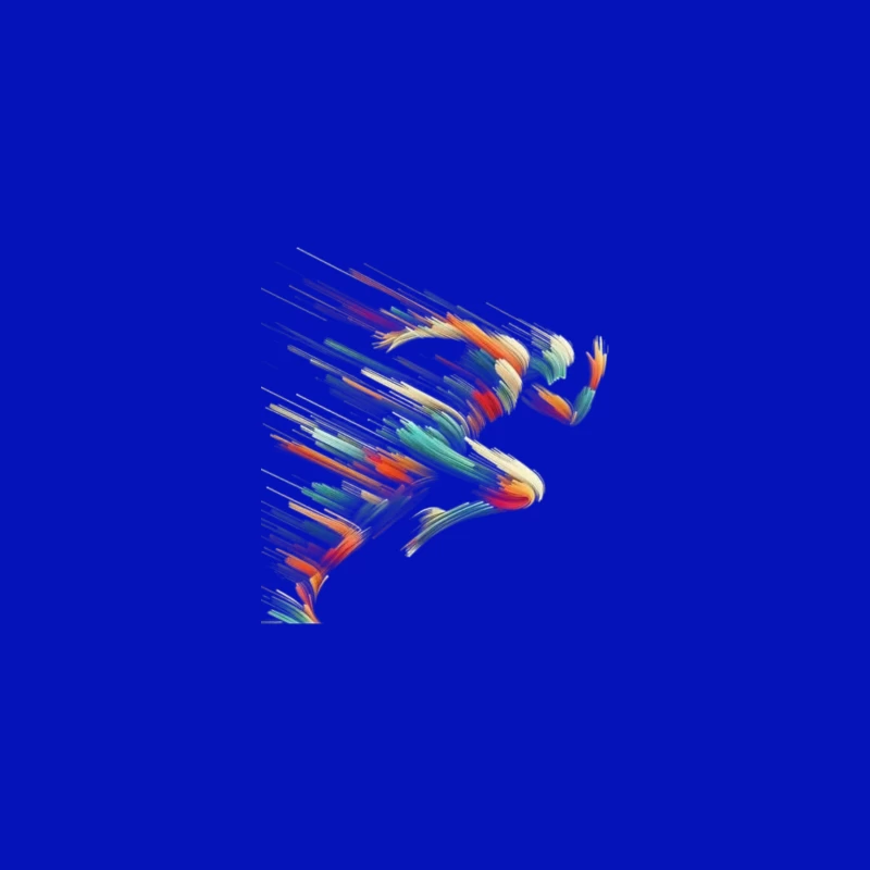 Dynamic Colorful Runner iPhone Case