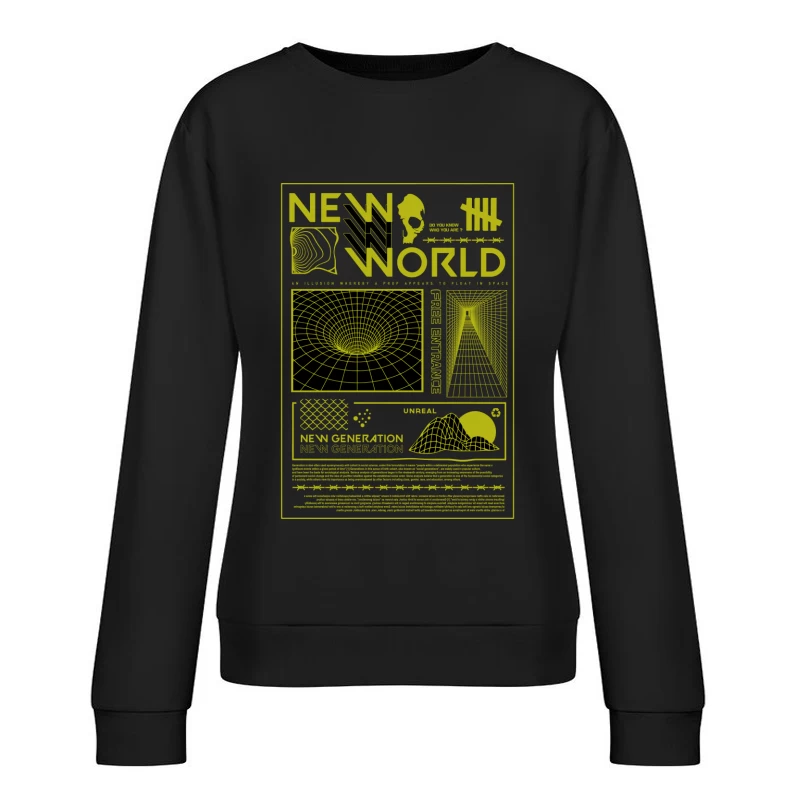 Neue Welt der Illusionen Damen Pullover Sweatshirt