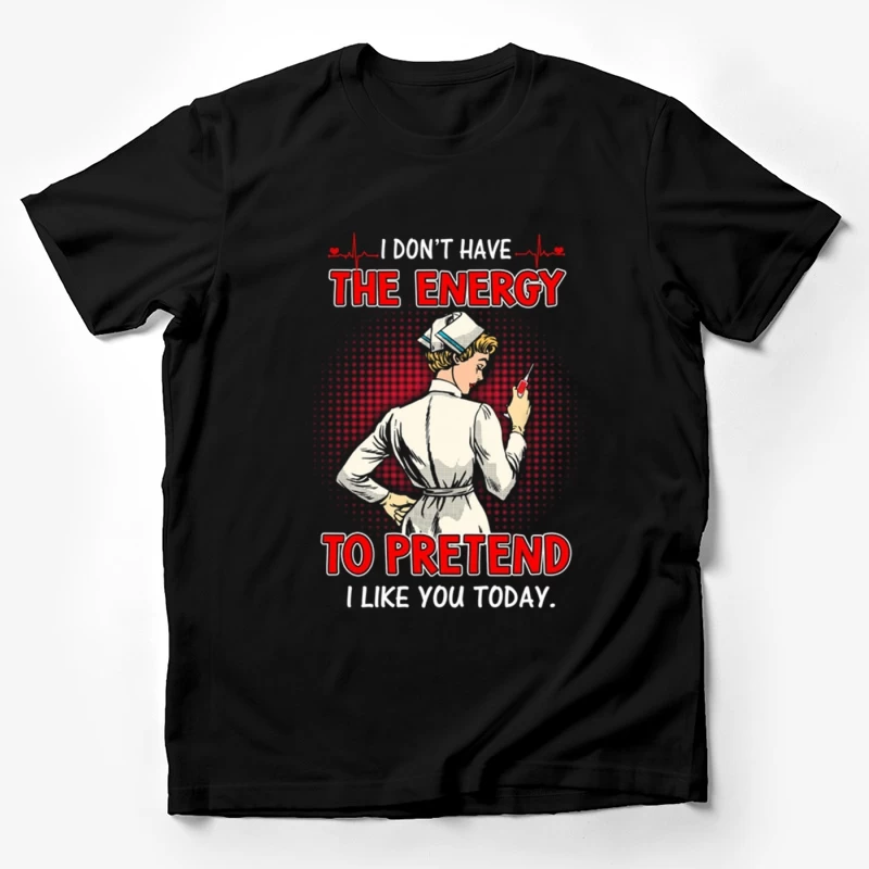 Humour de l'infirmière avec seringue Homme T-Shirt