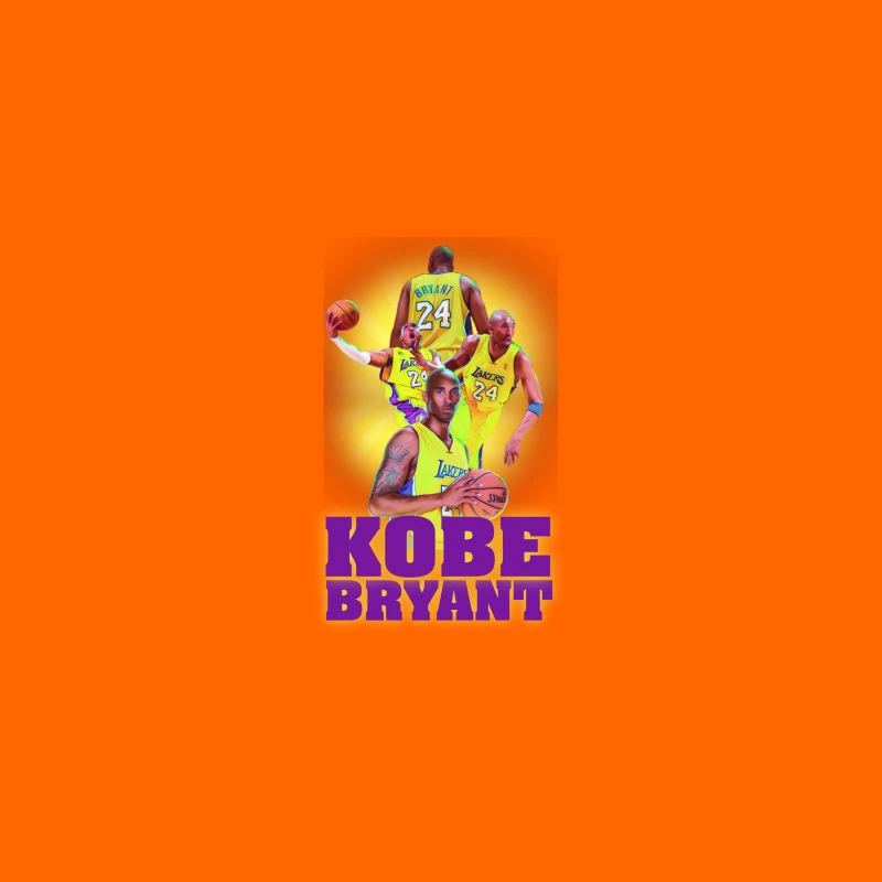 Kobe Bryant Tribute in NBA Colors Desk Mat