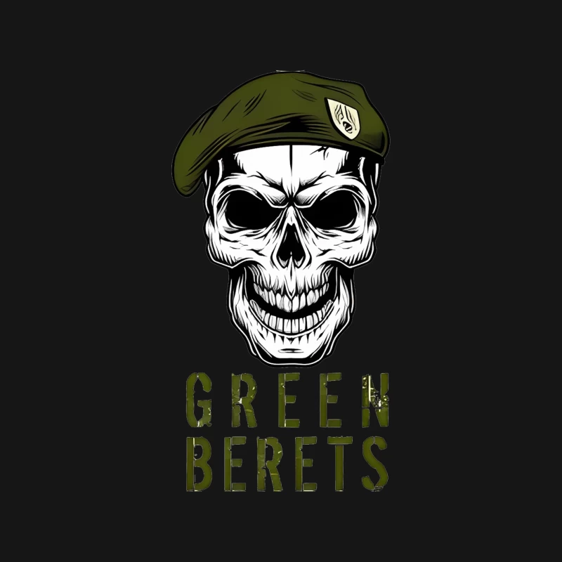 Green Berets Special Forces Skull Emblem Mouse Pad
