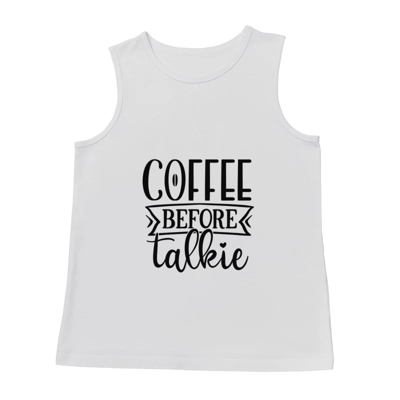 Citation humoristique sur le café Homme Débardeur