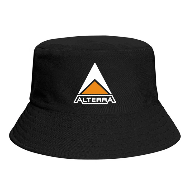 Alterra Corporate Logo with Orange Triangle Design Bucket Hat