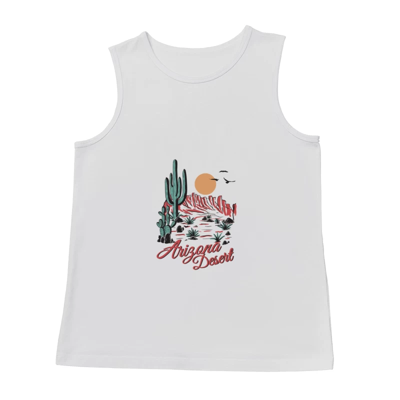 Sonnenuntergang in der Wüste von Arizona Herren Tanktops