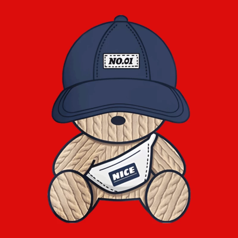 Süßer Teddy mit Hut und Tasche Herren Tanktops