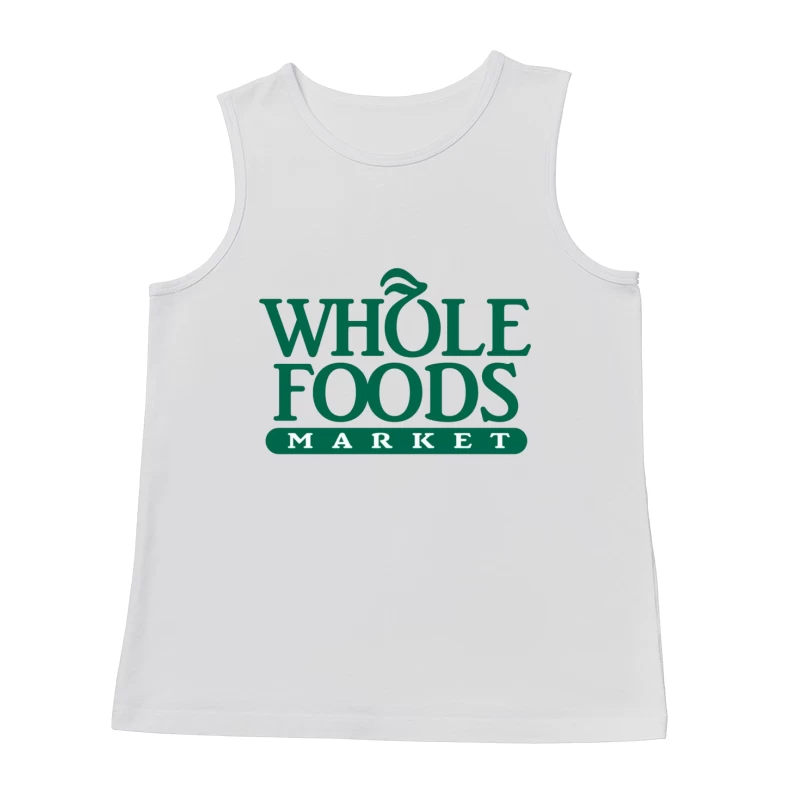 Whole Foods Market Green Corporate Logo Male Tank Top