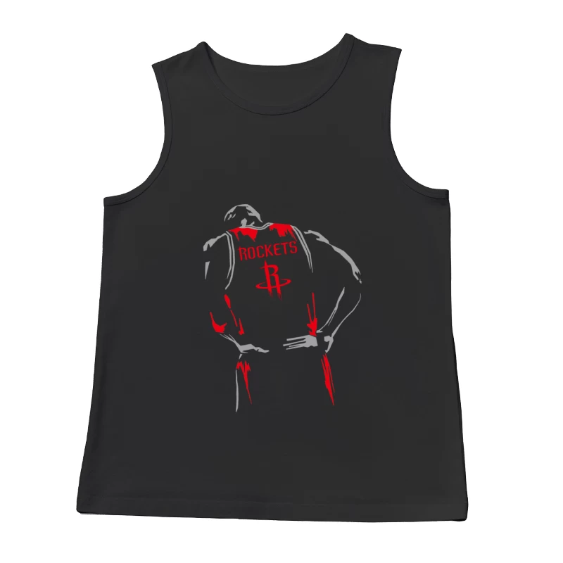 Basketballspieler im Rockets-Trikot Herren Tanktops