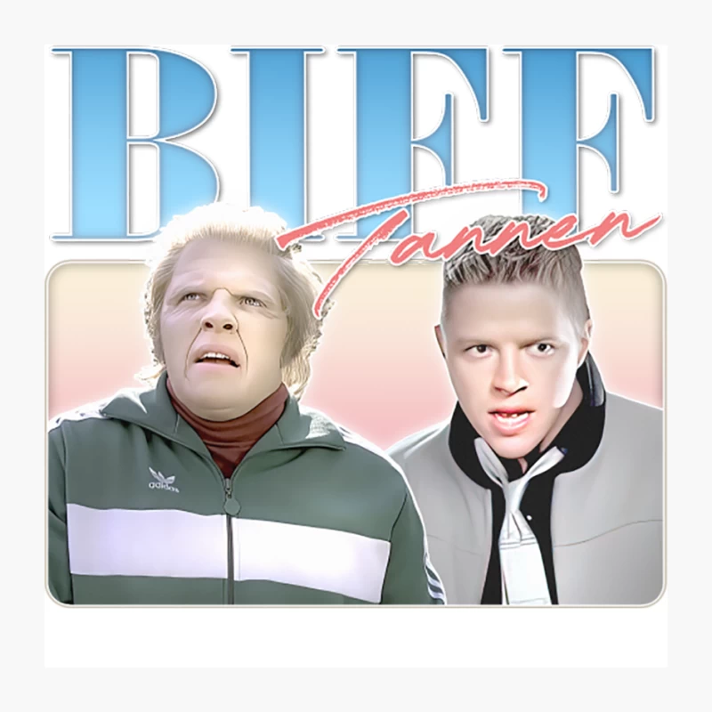 Biff Tannen  80s Retro Design Pin