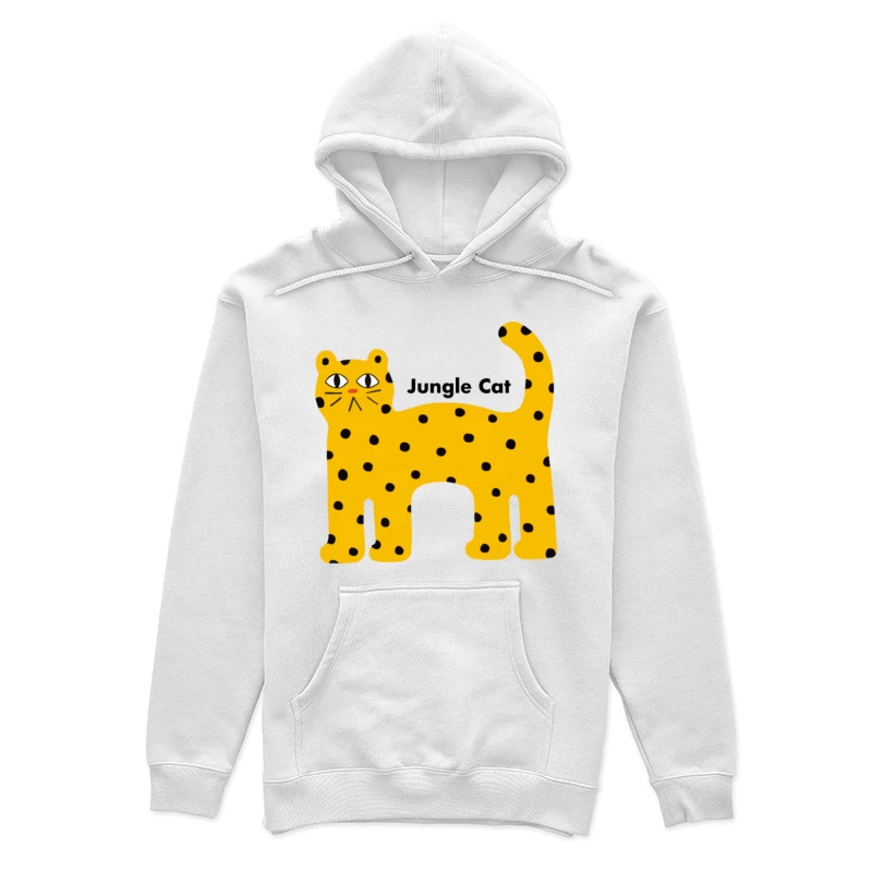 Gelber Dschungel-Katze mit Punkten Damen Pullover Hoodie