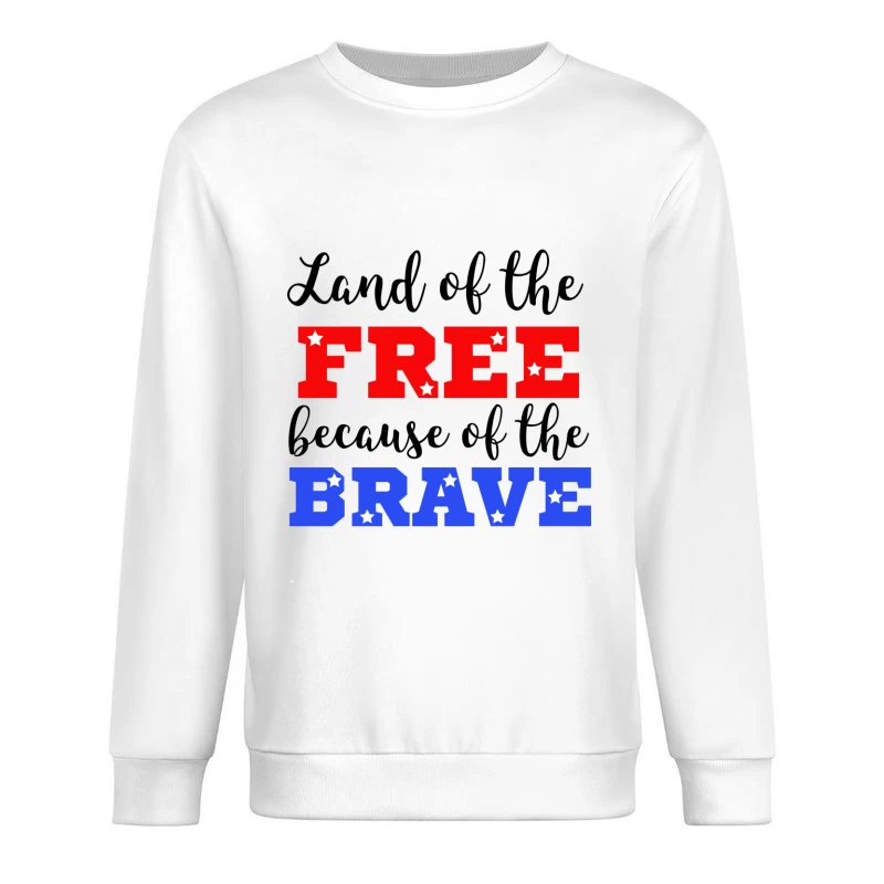 Design USA : Liberté et Courage Homme Sweat-shirt à enfiler